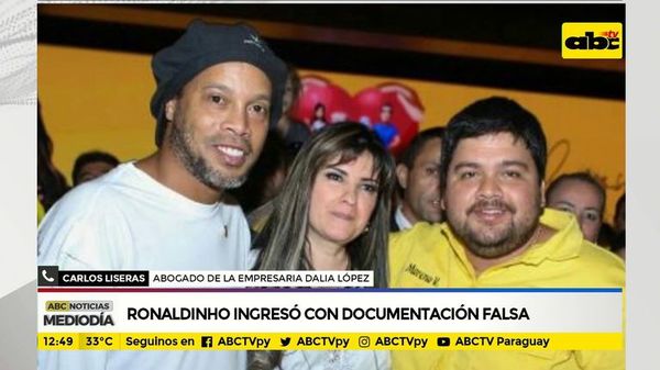 Ronaldinho ingreso con documentación falsa - ABC Noticias - ABC Color