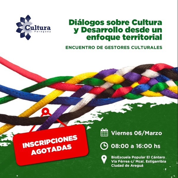 Harán encuentro nacional sobre cultura y desarrollo sostenible en Areguá | .::Agencia IP::.