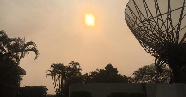 No son nubes, es humo debido a incendios