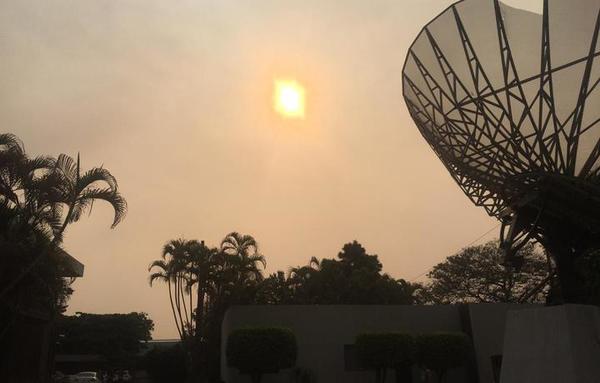 No son nubes, es humo debido a incendios