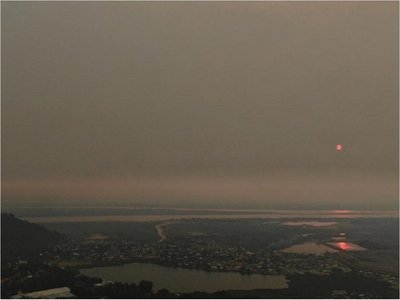 Incendios provocan intensa humareda que se extiende a Asunción y Central