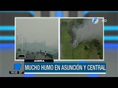 ¿A qué se debe el humo que cubre Asunción y Central?