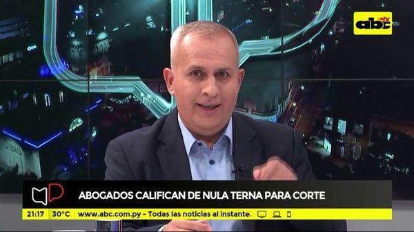 Denuncian que terna violó el reglamento - Mesa de Periodistas - ABC Color