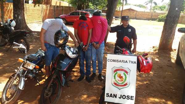 Cae gavilla especializada en robar biciclos y recuperan dos motocicletas