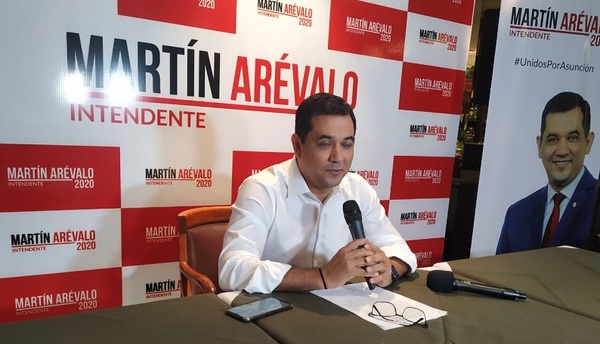 Martín Arévalo en carrera por la Intendencia de Asunción