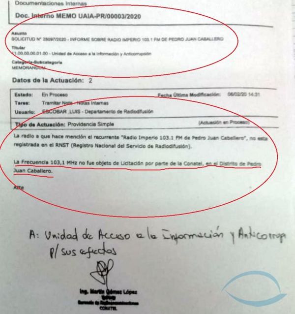 Piden la presencia de Conatel en Pedro Juan por proliferación de radios piratas