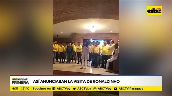 Así anunciaban la visita de Ronaldinho - ABC Noticias - ABC Color