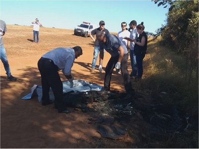 Hallan cadáver calcinado en Ponta Porá