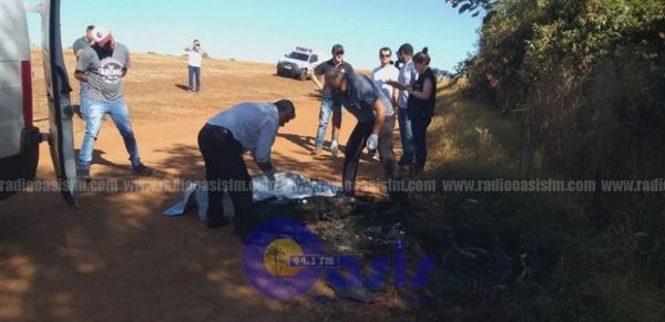 Hallan cadáver calcinado en Ponta Porá