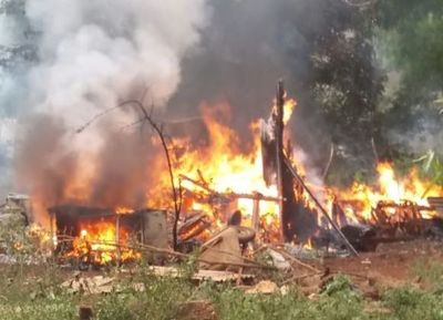 Incendio consume vivienda en Minga Porã - ABC en el Este - ABC Color
