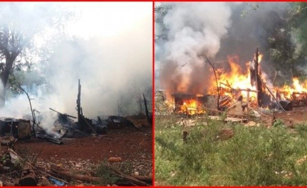 Vivienda de madera es consumida totalmente por incendio