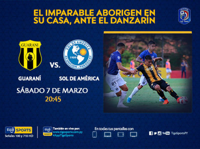 Sol de América es el nuevo obstáculo del imparable Guaraní