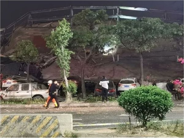 China: Derrumbe de hotel donde aislaban a pacientes con coronavirus deja a 70 personas bajo escombros