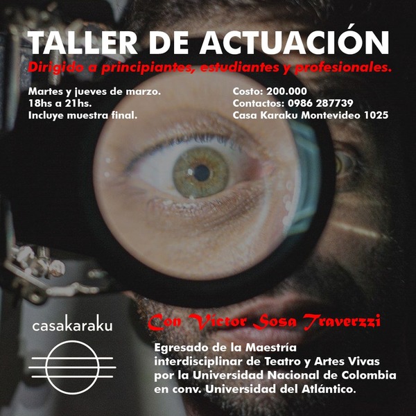 Taller de actuación con Víctor Sosa Traverzzi - ADN Paraguayo