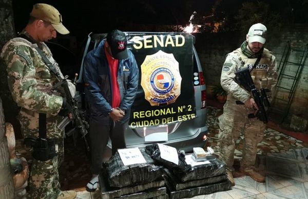 Senad saca de circulación 7.500 dosis de crack en Hernandarias