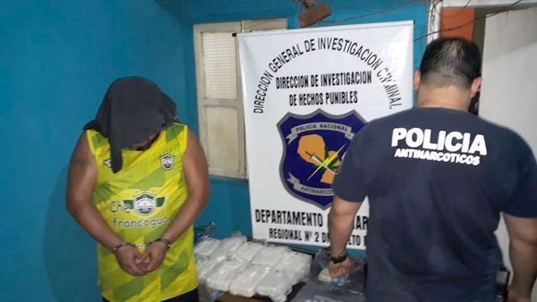 Policía se incauta de 9 kilos de cocaína en Presidente Franco