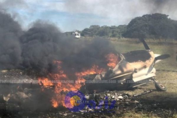 Piloto incendio avión utilizado para transportar cocaína en Pantanal