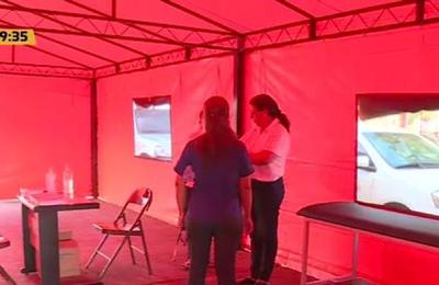 Habilitan carpa para controles sanitarios en Frontera Puerto Falcón - C9N