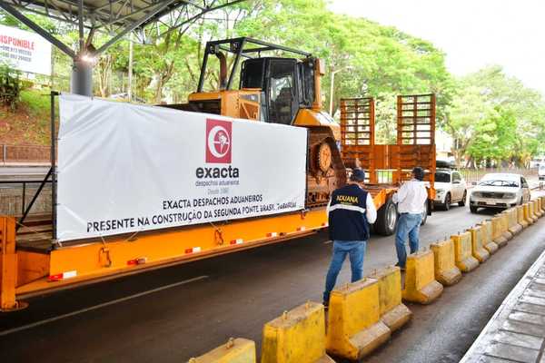 Segundo puente: Llegan primeras maquinarias en Presidente Franco