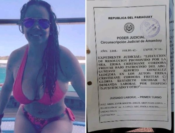 Demandan a la concejal Gloria Escobar por despido injustificado