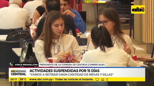 Gobierno suspende actividades: centros comerciales anuncian medidas - ABC Noticias - ABC Color
