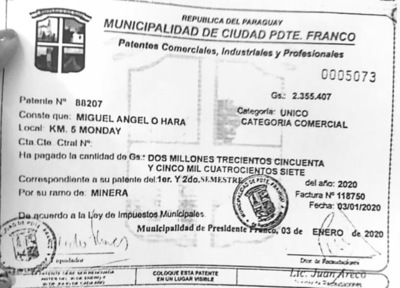 Denuncian falsificación de patente comercial para habilitar una cantera en Pdte. Franco