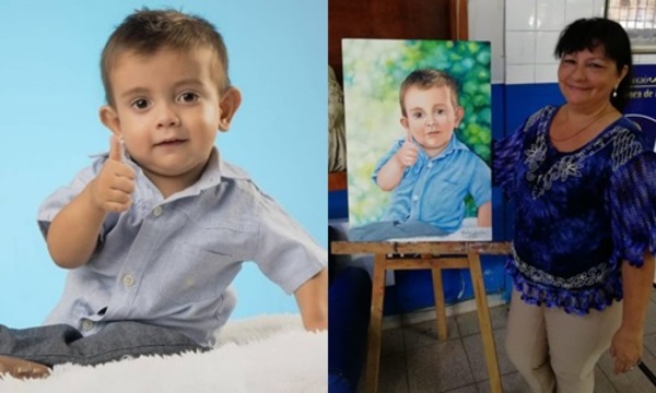 El retrato de Brunito estará en su santuario