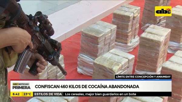 Confiscan 460 kilos de cocaína abandonada - ABC Noticias - ABC Color