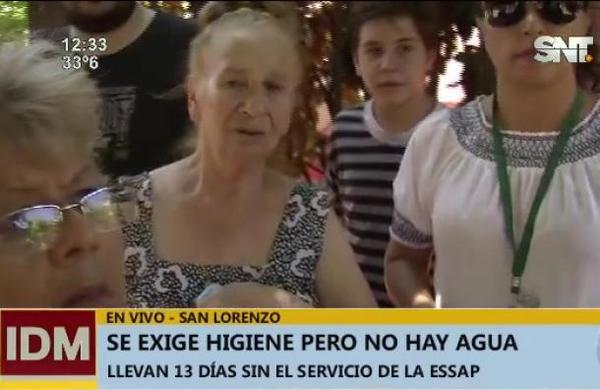 San Lorenzo: Se exige higiene pero no hay agua - SNT