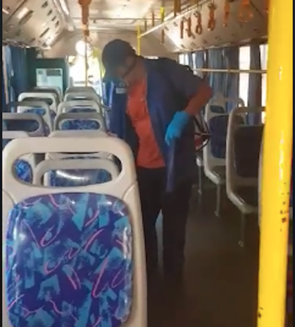 Empresas de transporte toman medidas contra el coronavirus
