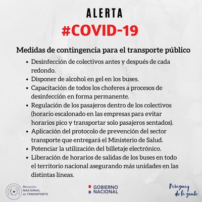 Transportistas adoptan medidas de contingencia para mitigar avance del coronavirus - .::RADIO NACIONAL::.
