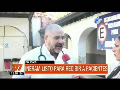 Ineram listo para recibir a pacientes con COVID-19