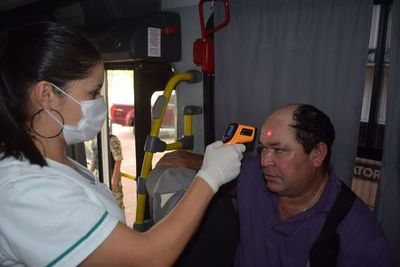 Instalan control sanitario en el puente internacional San Roque - Nacionales - ABC Color