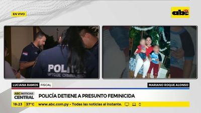 Policía detiene a presunto feminicida - ABC Noticias - ABC Color