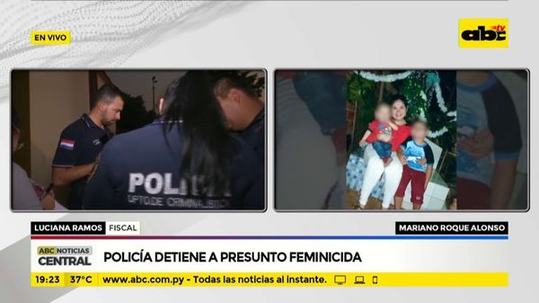 Policía detiene a presunto feminicida - ABC Noticias - ABC Color