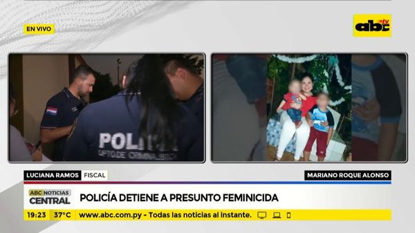 Policía detiene a presunto feminicida - ABC Noticias - ABC Color