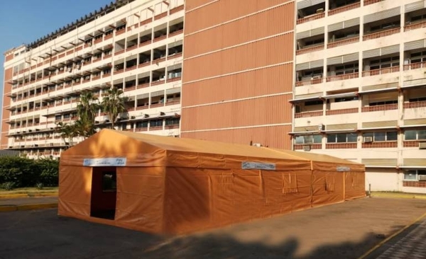 HOY / IPS instala carpa para recibir a pacientes con síntomas de coronavirus