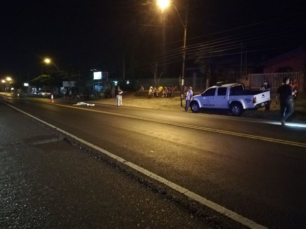 Hombre muere atropellado en Ypacaraí