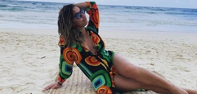 Liliana Álvarez de vacaciones por México 