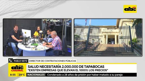 Salud necesitaría 2.000.000 de tapabocas - ABC Noticias - ABC Color