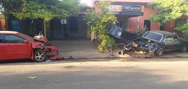 Concepción: Accidente de tránsito con cuantiosos daños materiales