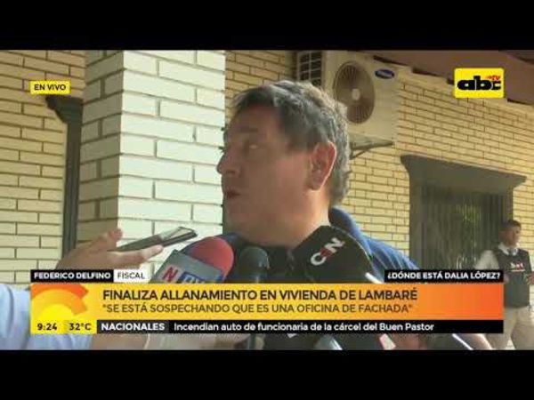 Sigue el allanamiento en vivienda de Lambaré - ABC Noticias - ABC Color