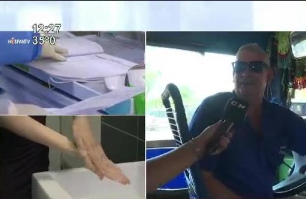 Coronavirus: ¿Se desinfectan los buses en la Terminal de Ómnibus de Asunción? - SNT