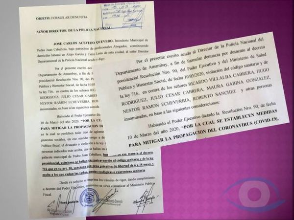 Dictador: Intendente de Pedro Juan utilizo decreto presidencial para detener a líderes sociales