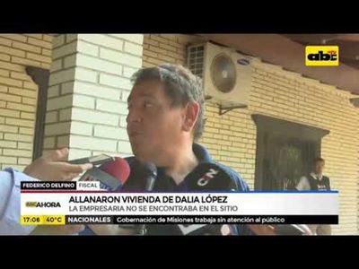 Allanaron vivienda de Dalia López - ABC Noticias - ABC Color
