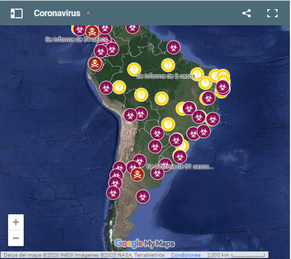 [AHORA] Mapa Coronavirus Actualizado