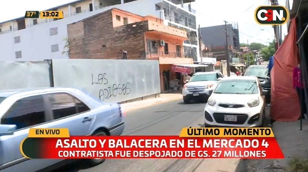 Asaltan y roban millonaria suma en el Mercado 4