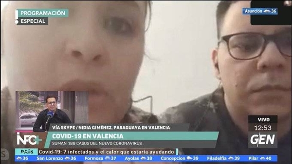HOY / Nidia Giménez, Paraguaya residente en Valencia, España, sobre la lucha que se lleva a cabo para detener el coronavirus en la ciudad