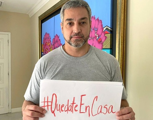 Mario Abdo: "#QuedateEnCasa"