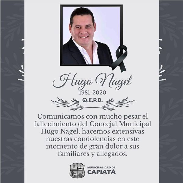 Fallece concejal de Capiatá, Hugo Nagel - Nacionales - ABC Color